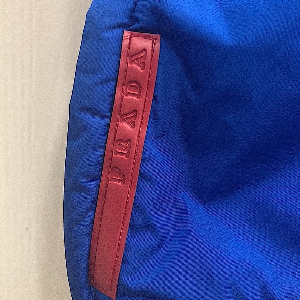 Vintage electric blue Prada ski pants/trousers